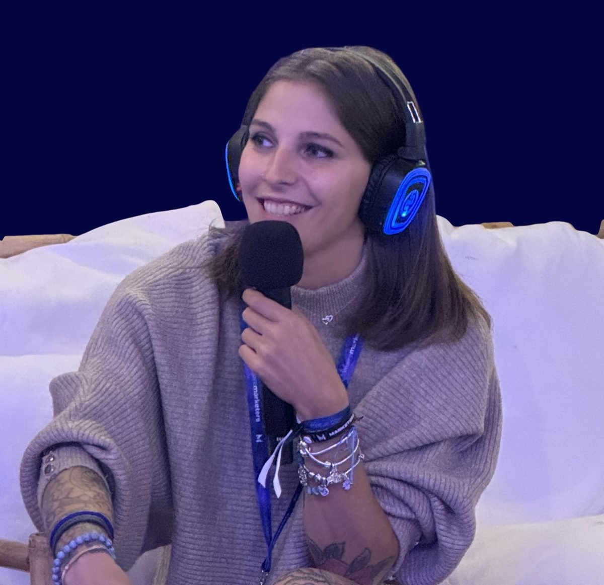 Giulia Morabito al microfono